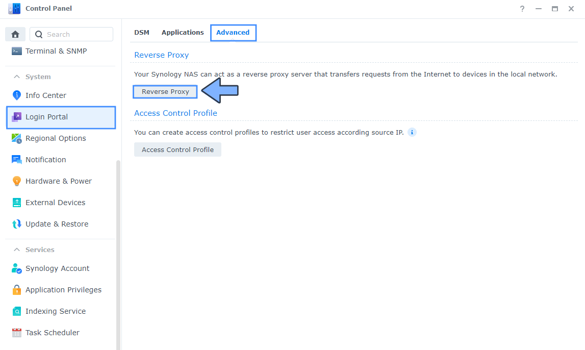 Creating a reverse proxy