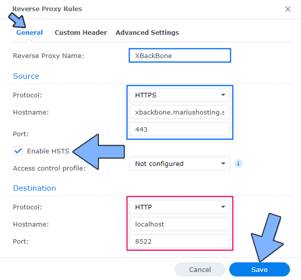 Creating a reverse proxy