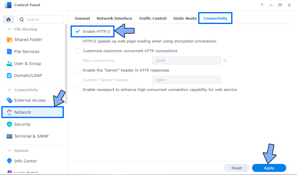 Enable HTTP/2