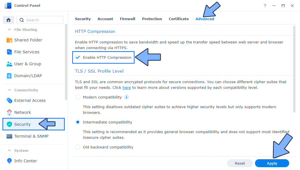 Enable HTTP Compression